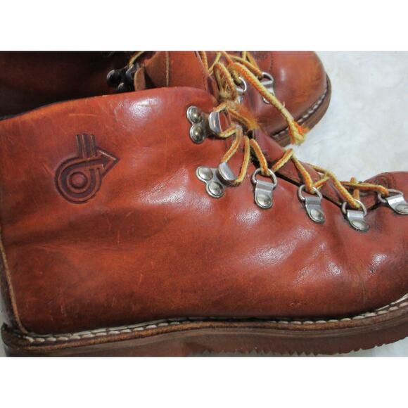 Vintage Men's DEXTER Vibram Leather Hiking Work Boots 722419 W742-2 Size 8.5 - Picture 8 of 16